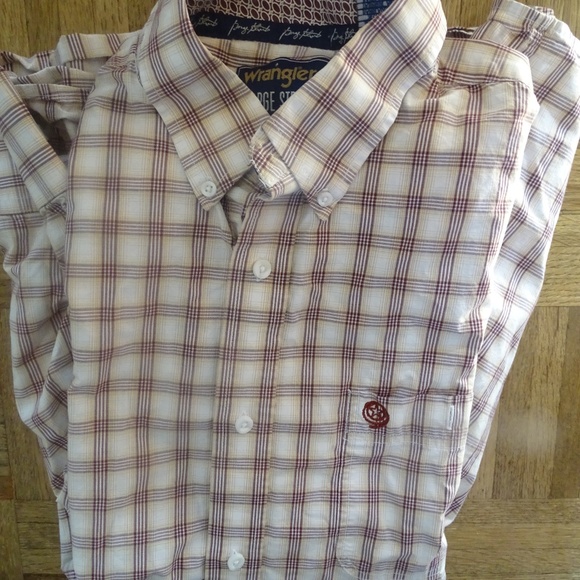 WRANGLER GEORGE STRAIT COLLECTION CASUAL BUTTON DOWN SHIRT - Picture 2 of 2